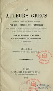 Tapa de Premier livre de la Cyropédie