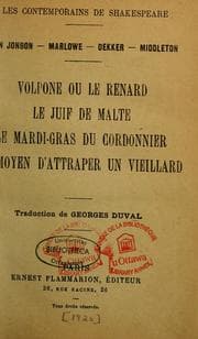 Tapa de Les Contemporains de Shakespeare