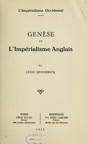 Tapa de L'impérialisme occidental; genèse de l'impérialisme anglais