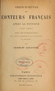 Tapa de Chefs-d'œuvre des conteurs français après La Fontaine (XVIIIe siècle)