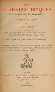 Tapa de Les légendes épiques
