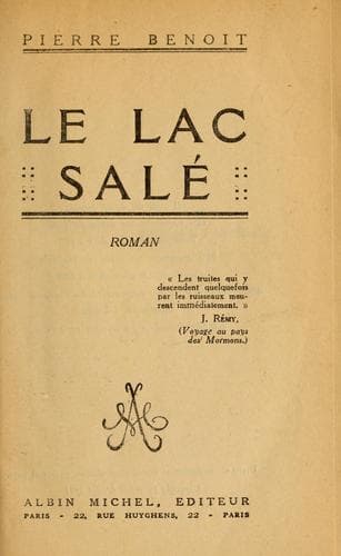 Tapa de Le lac salé