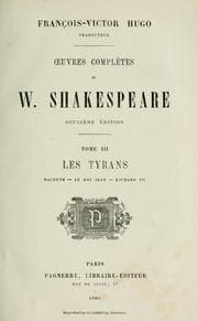 Tapa de Les tyrans (King John / King Richard III / Macbeth)