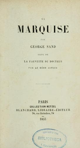 Tapa de La marquise