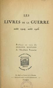 Tapa de Les livres de la guerre, août 1914, août 1916 \