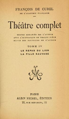 Tapa de Théâtre complet