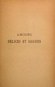 Tapa de Amours, délices et orgues