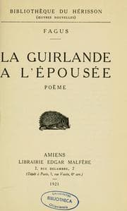 Tapa de La guirlande à l'épousée, poème