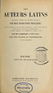 Tapa de Choix des métamorphoses