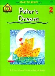 Tapa de Peter's Dream (School Zone Start to Read, Level 2)