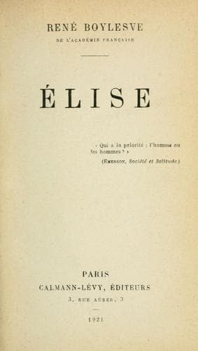 Tapa de Élise ...