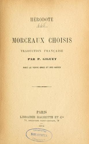 Tapa de Morceaux choisis