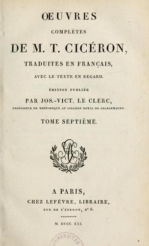 Tapa de Oeuvres complètes
