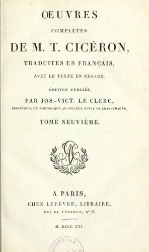 Tapa de Oeuvres complètes