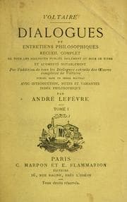 Tapa de Dialogues et entretiens philosophiques