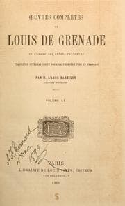 Tapa de Œuvres complètes de Louis de Grenade