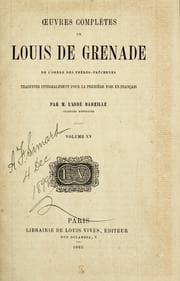 Tapa de Œuvres complètes de Louis de Grenade