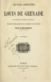 Tapa de Œuvres complètes de Louis de Grenade