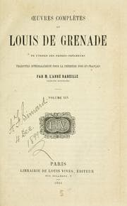 Tapa de Œuvres complètes de Louis de Grenade