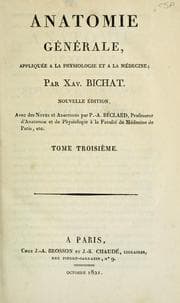 Tapa de Anatomie générale, appliquée à la physiologie et à la médecine