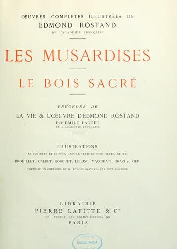 Tapa de Oeuvres complètes illustrées de Edmond Rostand