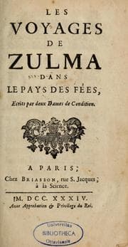 Tapa de Les voyages de Zulma dans le Pays des fées