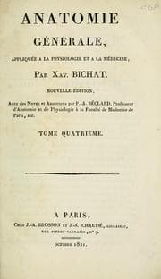 Tapa de Anatomie générale, appliquée à la physiologie et à la médecine