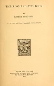Tapa de The poetic and dramatic works of Robert Browning ...
