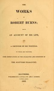 Tapa de The works of Robert Burns