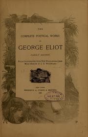 Tapa de The complete poetical works of George Eliot