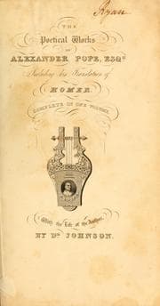 Tapa de The poetical works of Alexander Pope, esq