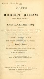 Tapa de The works of Robert Burns