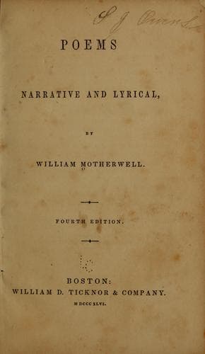 Tapa de Poems, narrative and lyrical