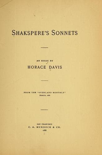 Tapa de Shakspere's sonnets