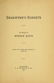 Tapa de Shakspere's sonnets