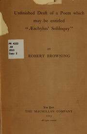 Tapa de Unfinished draft of a poem which may be entitled "Æschylus' soliloquy,"