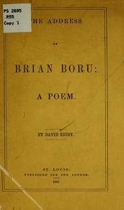 Tapa de The address of Brian Boru