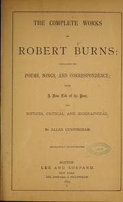 Tapa de The complete works of Robert Burns