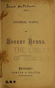 Tapa de The poetical works of Robert Burns
