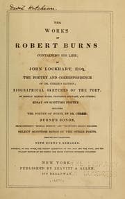 Tapa de The works of Robert Burns, containing his life