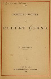 Tapa de The poetical works of Robert Burns