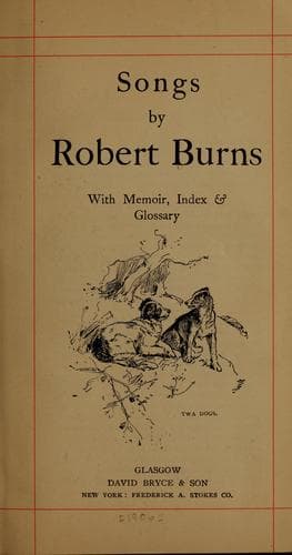 Tapa de Songs by Robert Burns