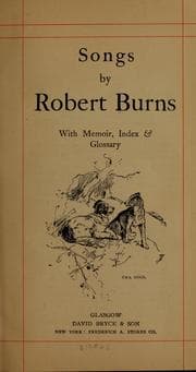 Tapa de Songs by Robert Burns
