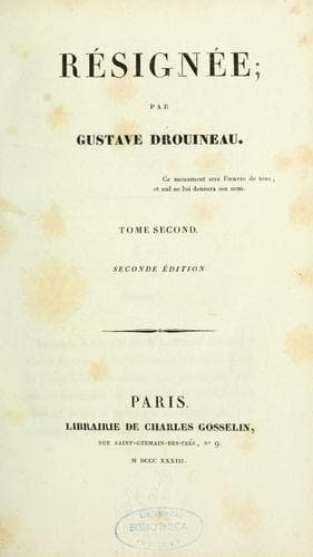 Tapa de Résignée