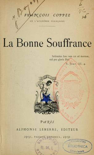 Tapa de La bonne souffrance