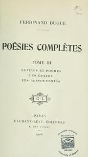Tapa de Poésies complètes