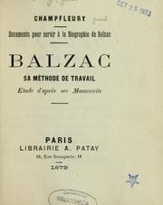 Tapa de Balzac