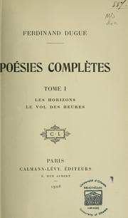 Tapa de Poésies complètes
