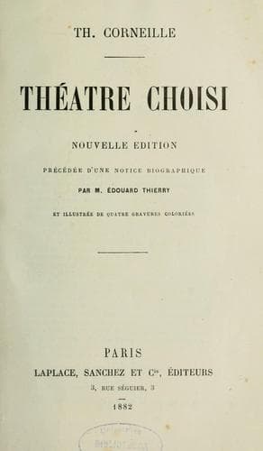 Tapa de Théâtre choisi