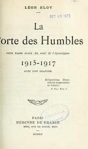 Tapa de La porte des humbles, 1915-1917